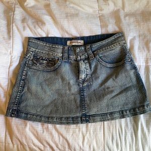 Denim mini skirt y2k